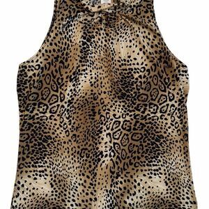 Bleeker & McDougal leopard print blouse